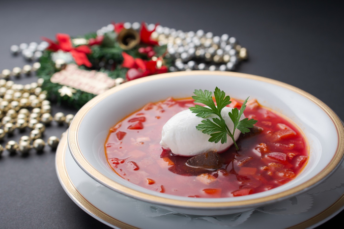 鹿肉のスープ仕立て