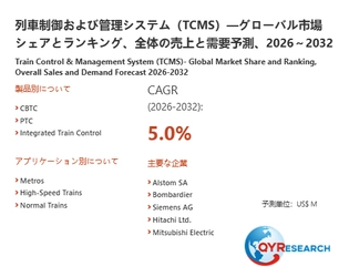 【最新予測】列車制御および管理システム（TCMS）市場規模は2032年までに4013百万米ドルへ、CAGR5.0%で拡大（QYResearch）