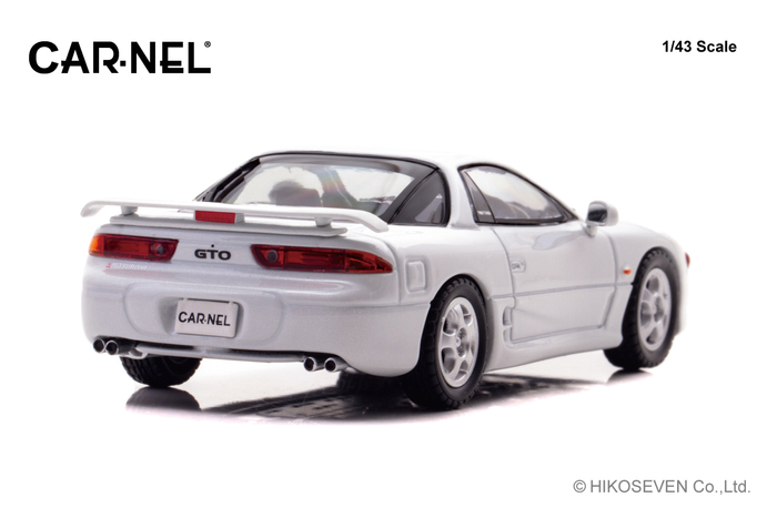 CARNEL 1/43 三菱 GTO Twin Turbo (Z16A) 1993 Galaxy White：右後