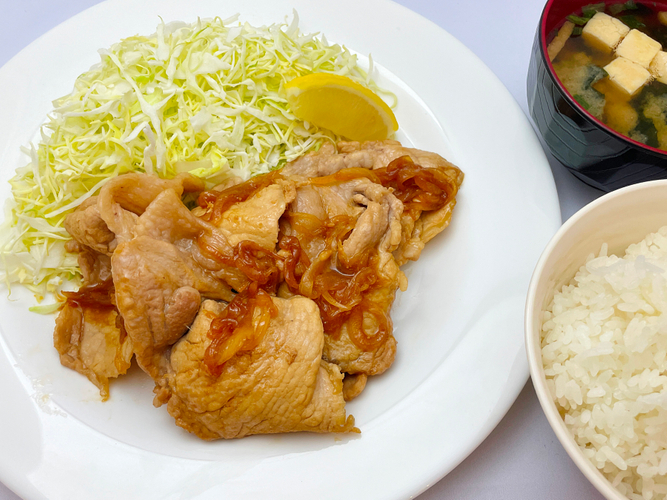 コラボメニュー「海野亭名物 生姜焼き定食」(イメージ)