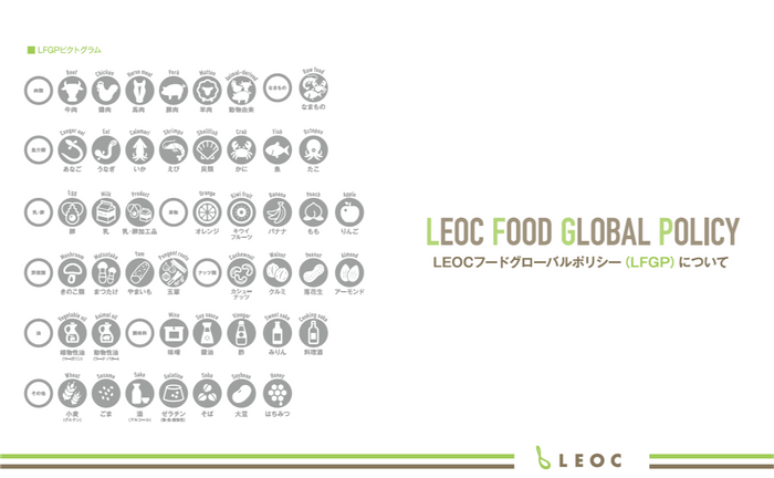 「LEOC FOOD GLOBAL POLICY」(レオック フードグローバルポリシー)