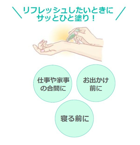 ロールオンスキンオイルの使い方