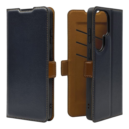 ネイビー&times;ブラウン