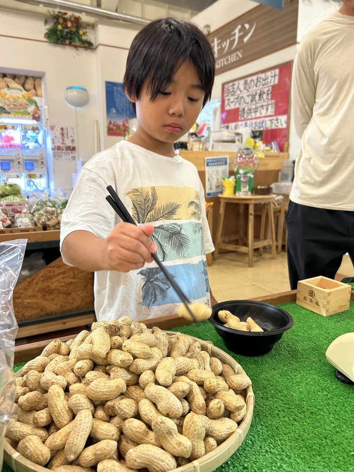 旬!生落花生 お箸チャレンジ