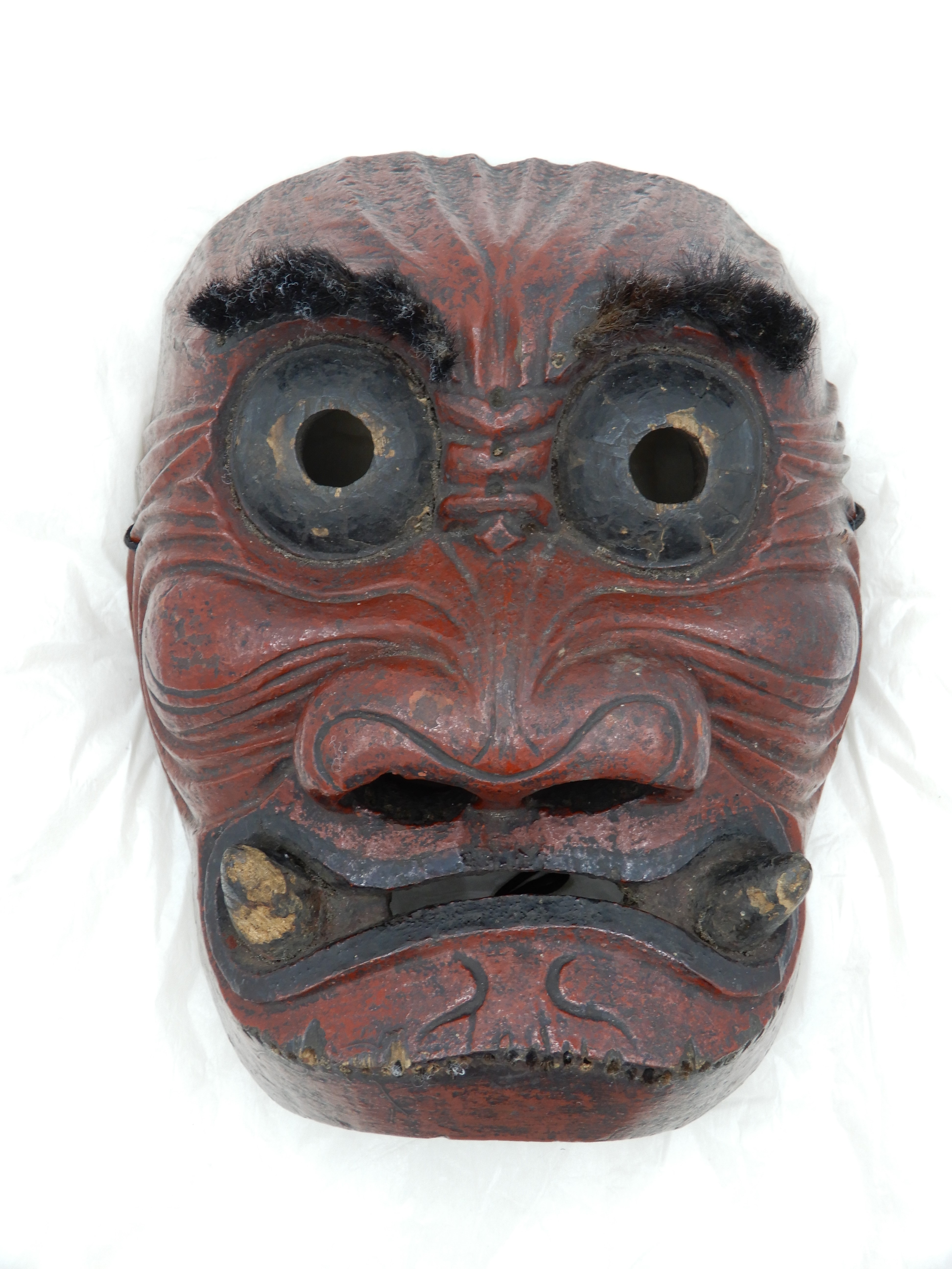 栂尾神楽 鬼面（名称不明）　江戸時代後期　個人蔵