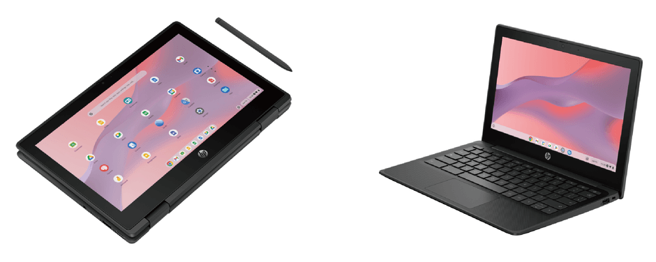 EVECLOUDと連携したGIGAスクール構想に準拠した文教向けのChromebook 「HP Fortis Flip G1m 11 Chromebook」と「HP Fortis x360 G5 Chromebook」