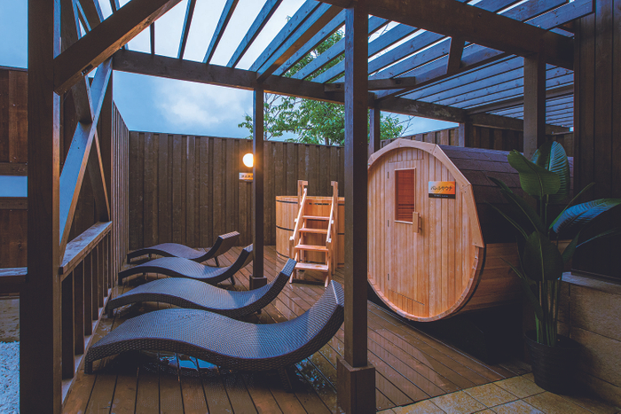 岩見沢温泉ほのか　バレルサウナ