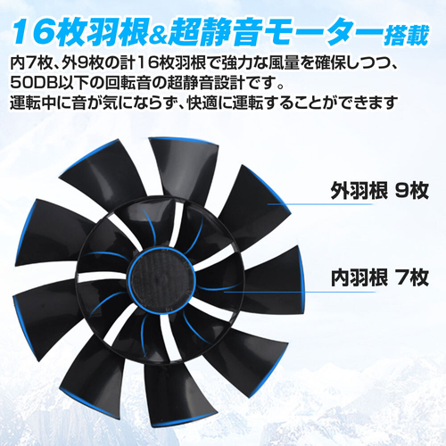 MAXWIN K-FAN10 16枚羽根(内羽根7枚・外羽根9枚)構造