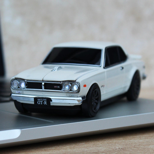 日産スカイライン2000GT-R Bluetooth無線マウス ホワイト