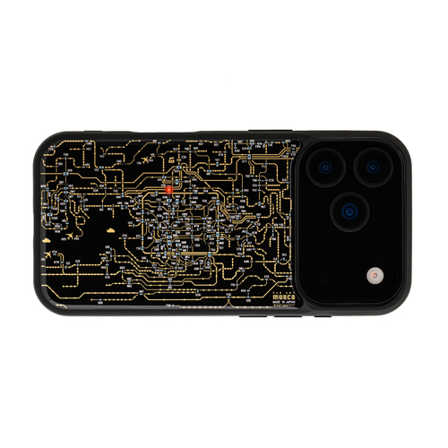 FLASH 関西回路線図 iPhone 17 Pro ケース　黒