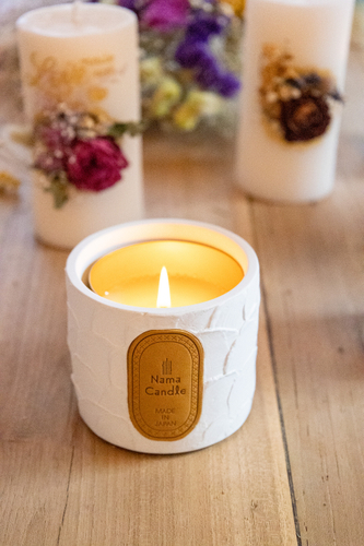 生キャンドル(R)　漆喰ウェーブ