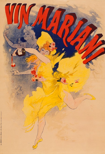 ジュール・シェレ《マリアニ・ワイン》1894年