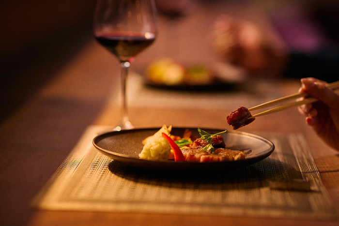 旬の地域食材を堪能する夕食