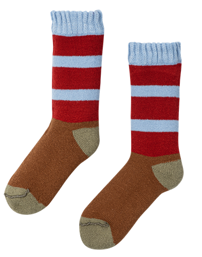 裏返しても着用可能なリバーシブルソックス