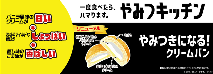 やみつきになる！クリームパン販促物（画像はイメージです。）