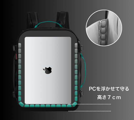 PCを浮かせて守る