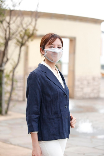 &ldquo;空気が通る&rdquo;透明マスク 10