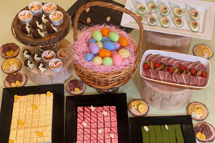ディナーバイキングのイースターコーナー（ホテル志摩スペイン村）