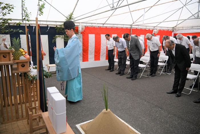 起工式には関係者36名が出席