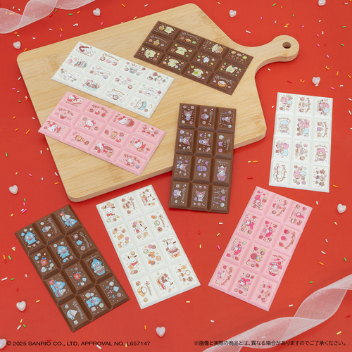 ちょこぶろっくしーる サンリオキャラクターズ(イメージ)