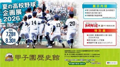 甲子園歴史館 「夏の高校野球企画展2026」を 7月28日（火）から開催 ～沖縄県勢の軌跡特集のほか、 「熱闘甲子園」とのコラボ特別展などを実施！～