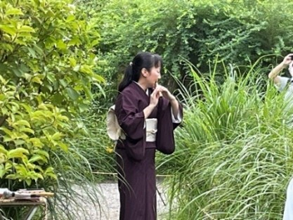 昨年の「お供え式(篠笛の演奏)」の様子