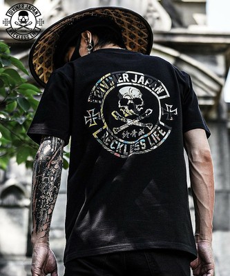 【DIVINERJAPAN】籠蓋髑髏TEE（ブラック）