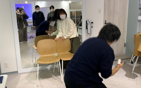 　不安の感情&times;不安の感情 即興演劇の様子