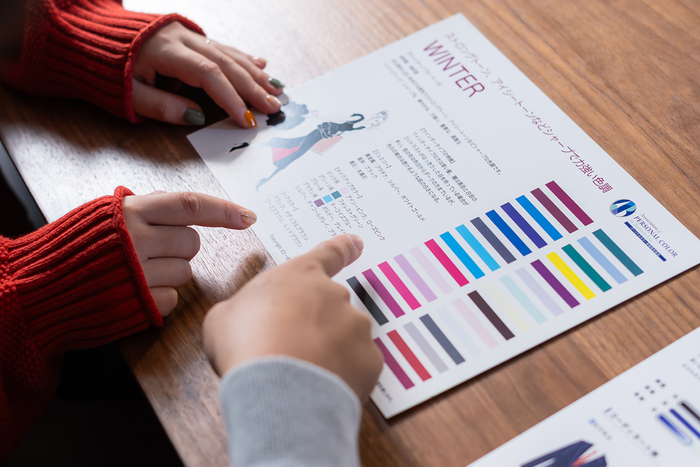 A. tailor（エーステーラー）診断結果を記載したシートによるイメージコンサルタンティング