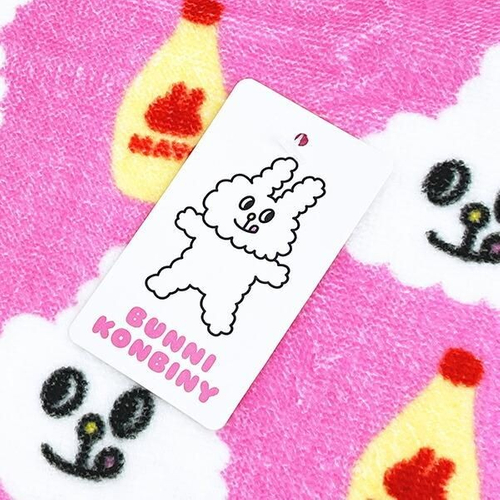 バニーコンビニのフェイスタオル