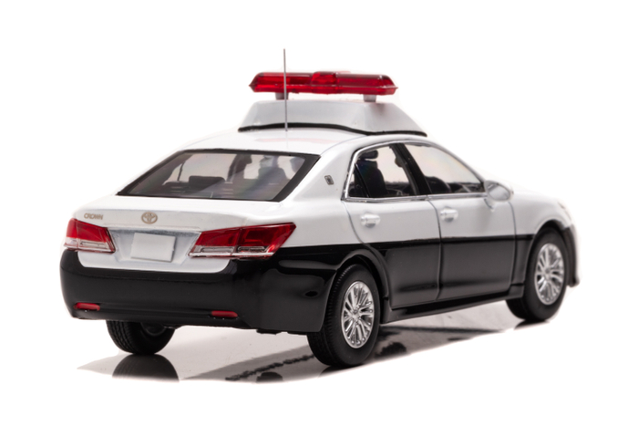 1/43 トヨタ クラウン ロイヤル (GRS210) 警察パトロール車両：右後