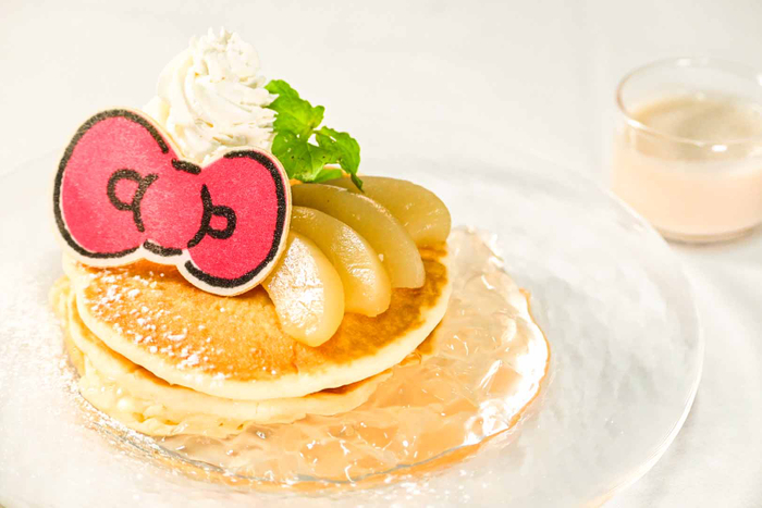 ▲「Summer&rsquo;s Pancakeピーチ＆ジュレ特製桃ソース」