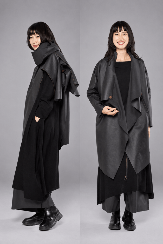 COAT STOLE / Ultrasuede(R) NU 縦に着ると東京、巻くと未来