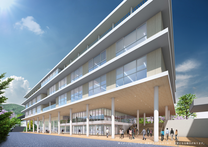 来春に向けて新校舎も建設中です!