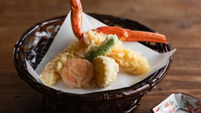 揚げたてサクサクッ!かに天ぷら/一例