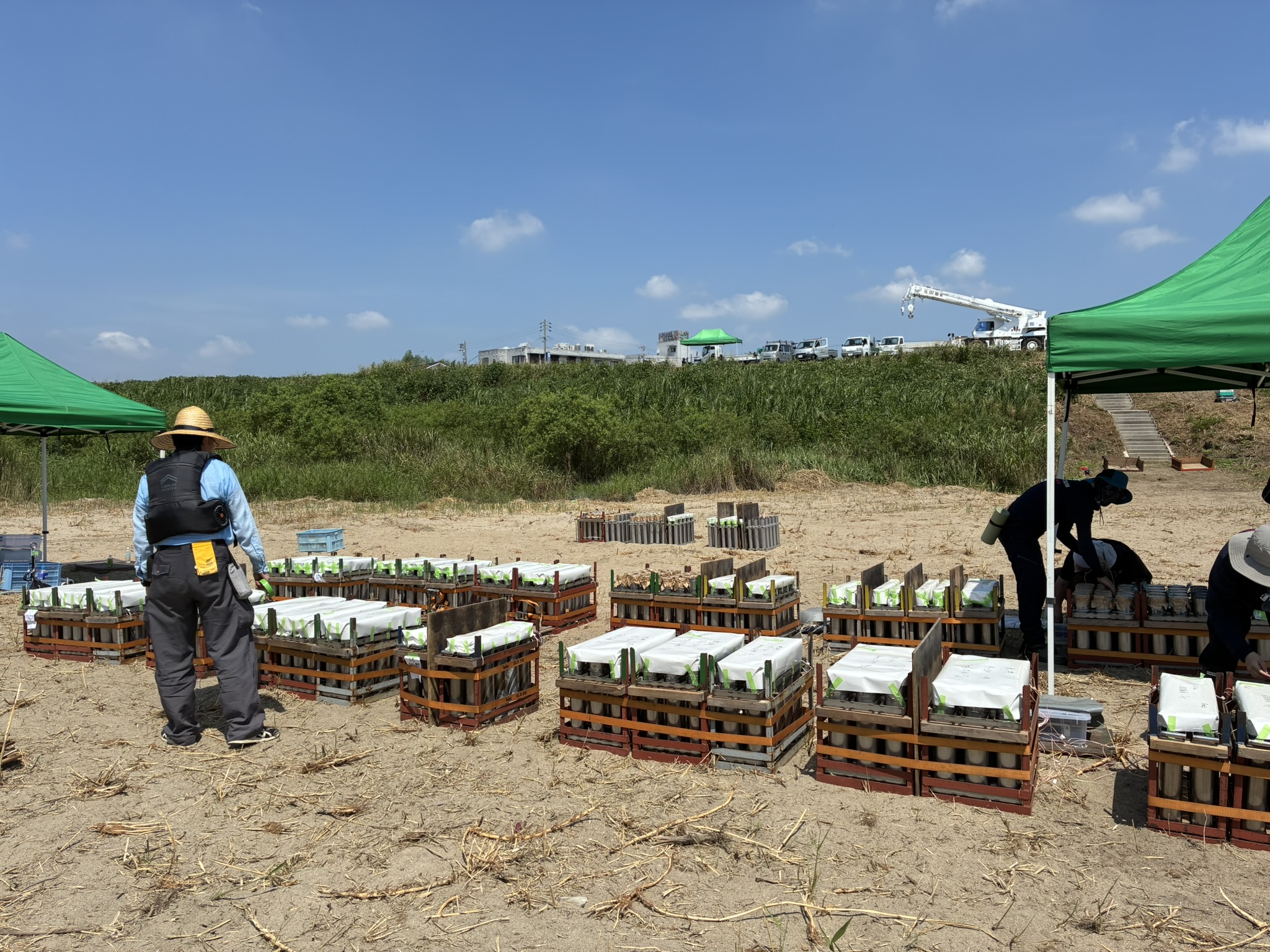 セッティングの様子