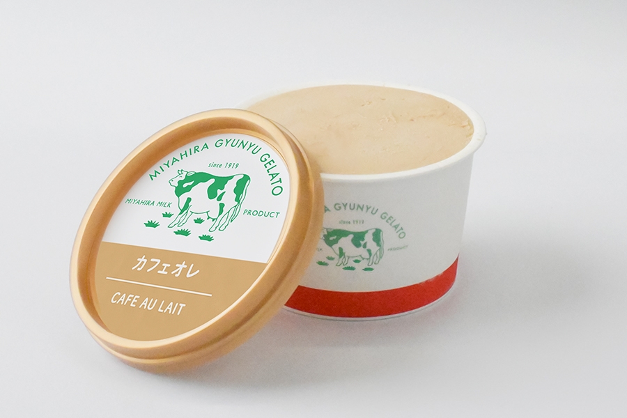 宮平牛乳ジェラート　カフェオレ