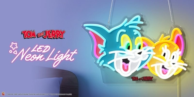壁に飾る？デスクに置く？2WAY仕様の「トムとジェリー」LEDネオンライトで、毎日の暮らしをもっと楽しく！株式会社PGAより発売