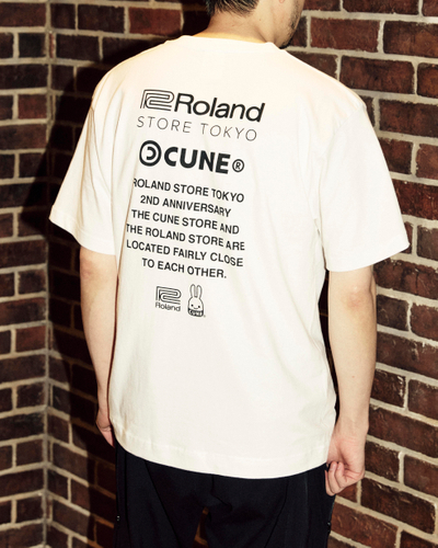 Roland Store Tokyo &times; CUNE T-Shirt (WHITE)背面