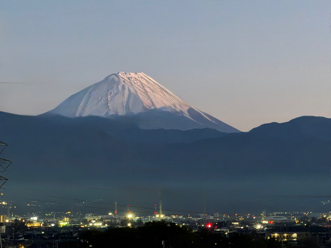 客室からの富士山