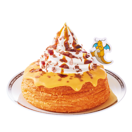 【コメダ珈琲店・おかげ庵】カイリューのシロノワール カスタードプリン