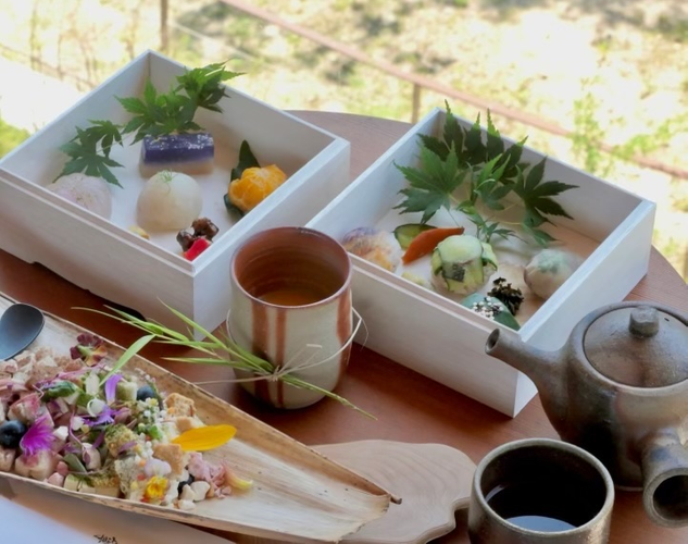 ▲体に優しいスイーツ「ZEN Afternoon Tea」