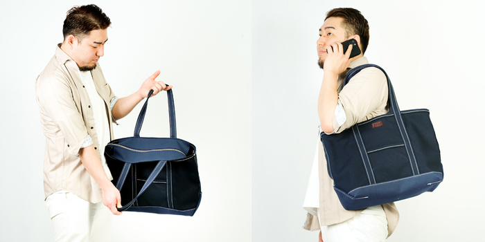 [ファスナー付き] Lサイズ(ネイビーブルー)