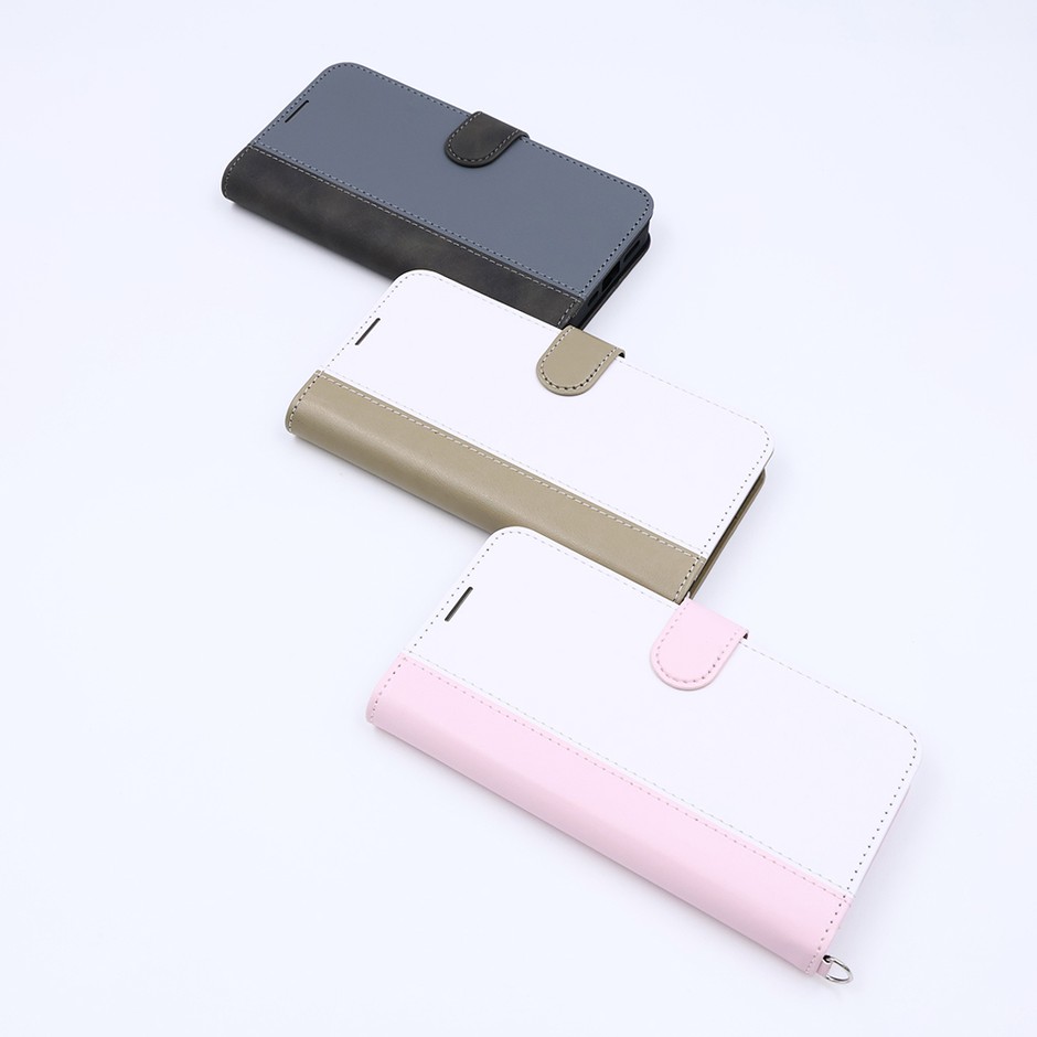 Noble 耐衝撃 マグネットベルト バイカラー 手帳型レザーケース