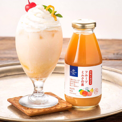 「牛乳と混ぜる　フルーツミルクの素」