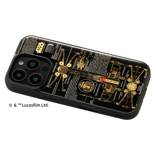 FLASH X-WING 基板アート iPhone 16Pro ケース ななめ