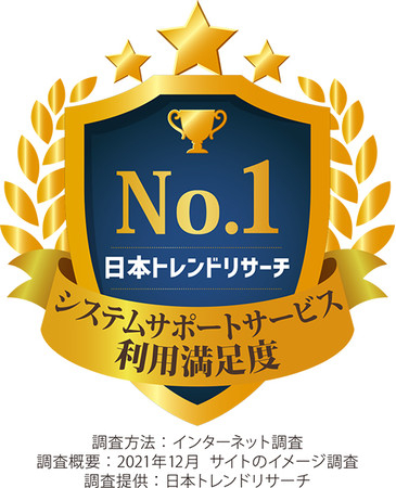 システムサポートサービス 利用満足度No.1