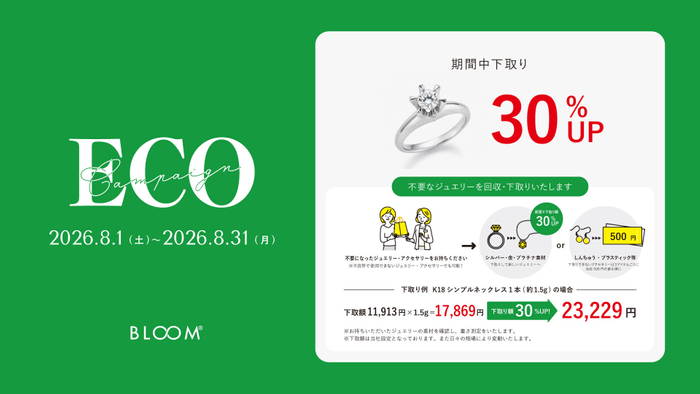 「BLOOMの日」&ldquo;ECOキャンペーン&rdquo;