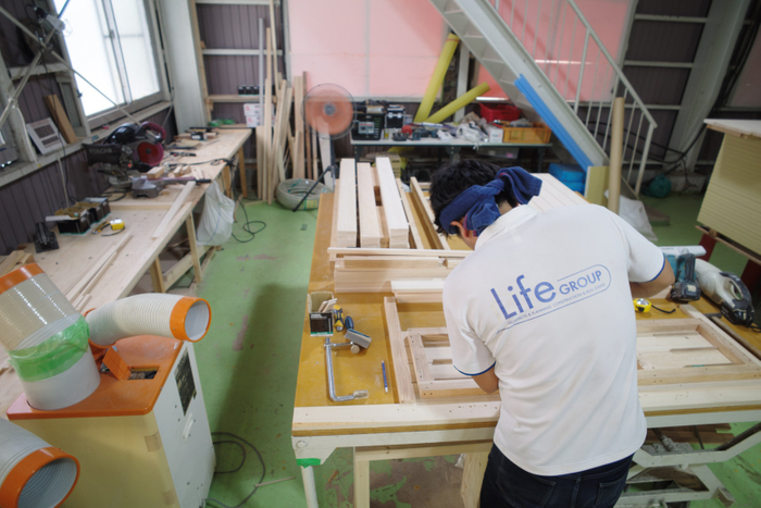 岐阜県大垣市の自社工場で製造
