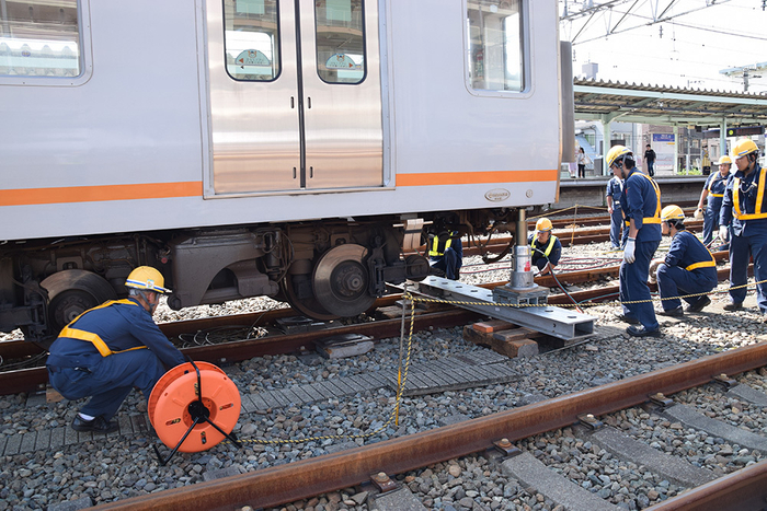 「異常時総合訓練」（2018年度）の様子②